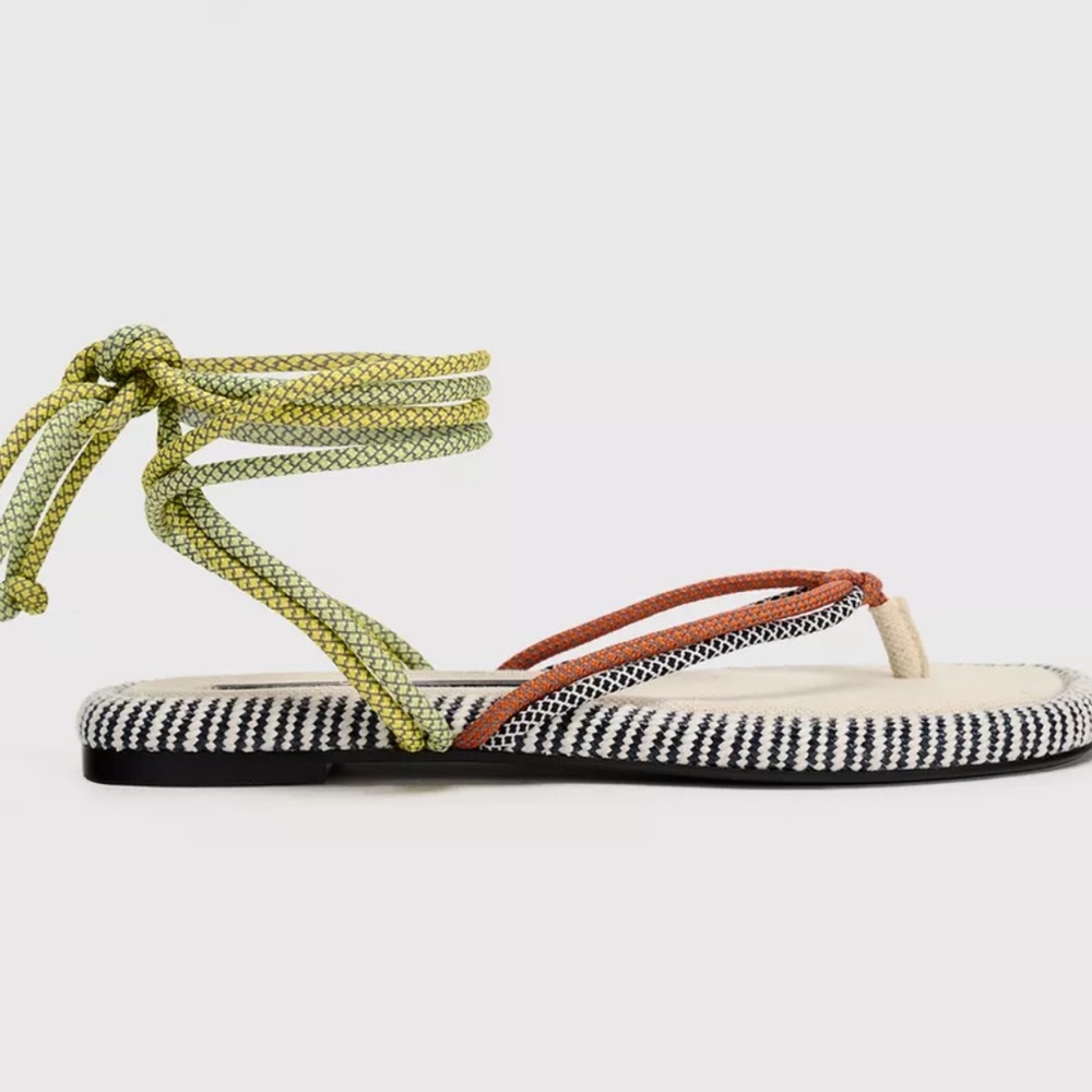 Zara Stylish Multicolor Strappy Sandals size eu 40